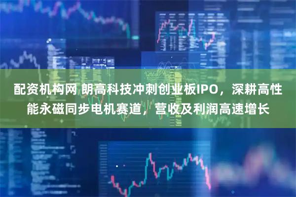配资机构网 朗高科技冲刺创业板IPO，深耕高性能永磁同步电机赛道，营收及利润高速增长